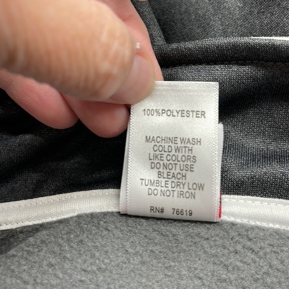 Badger Sport Gray and White 3M Fall Protection 1/4 Zip Pullover Sweatshirt - Picture 7 of 7